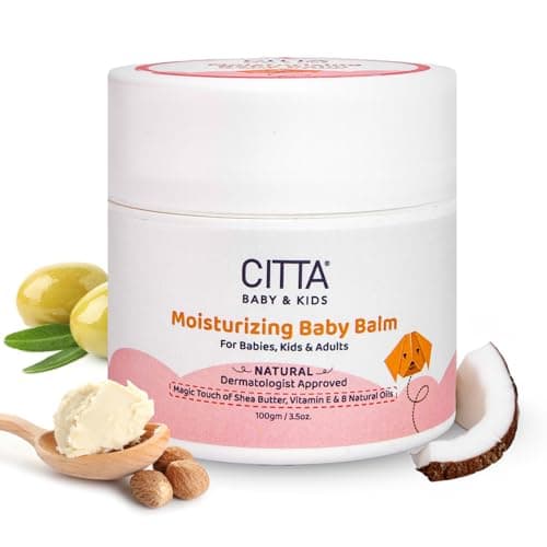 CITTA Moisturizing Baby Balm for Face and Body with 8 Natural Oils & Shea Butter | Baby Moisturizer for Dry & Sensitive Skin | 100 gm