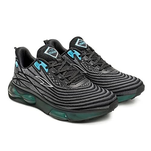 ASIAN AIRWEAVE-02 Lightweight Phylon Sole with Memory Foam Casual & Sports Sneaker Shoes for Men & Boy's Dark Grey,UK 8