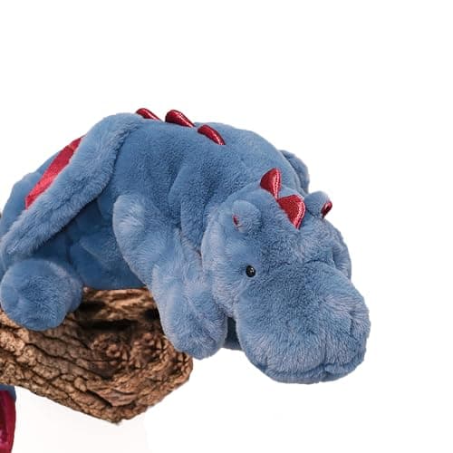 YOUBLEK 40In 5Lb Weighted Stuffed AnimalsCute Plush DragonWeighted Stuff Dinosaur Toy for Kids Adult Gift or Decoration 5lb Blue