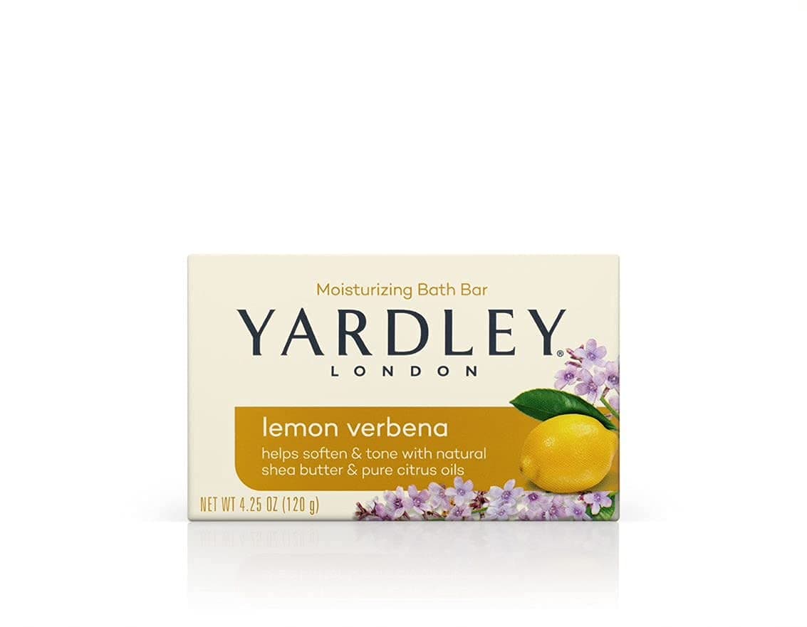 Yardley London Lemon Verbena with Shea Butter Pure Citrus Oil Moisturizing Bar Pack of 20