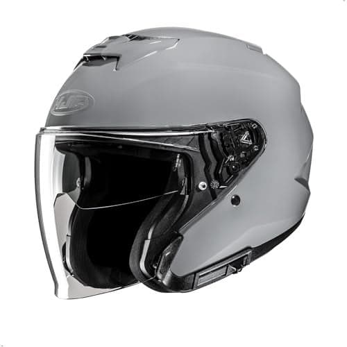 HJC i31 Solid Open Face Motorcycle Helmet, DOT Approved (N Gray, X-Large)