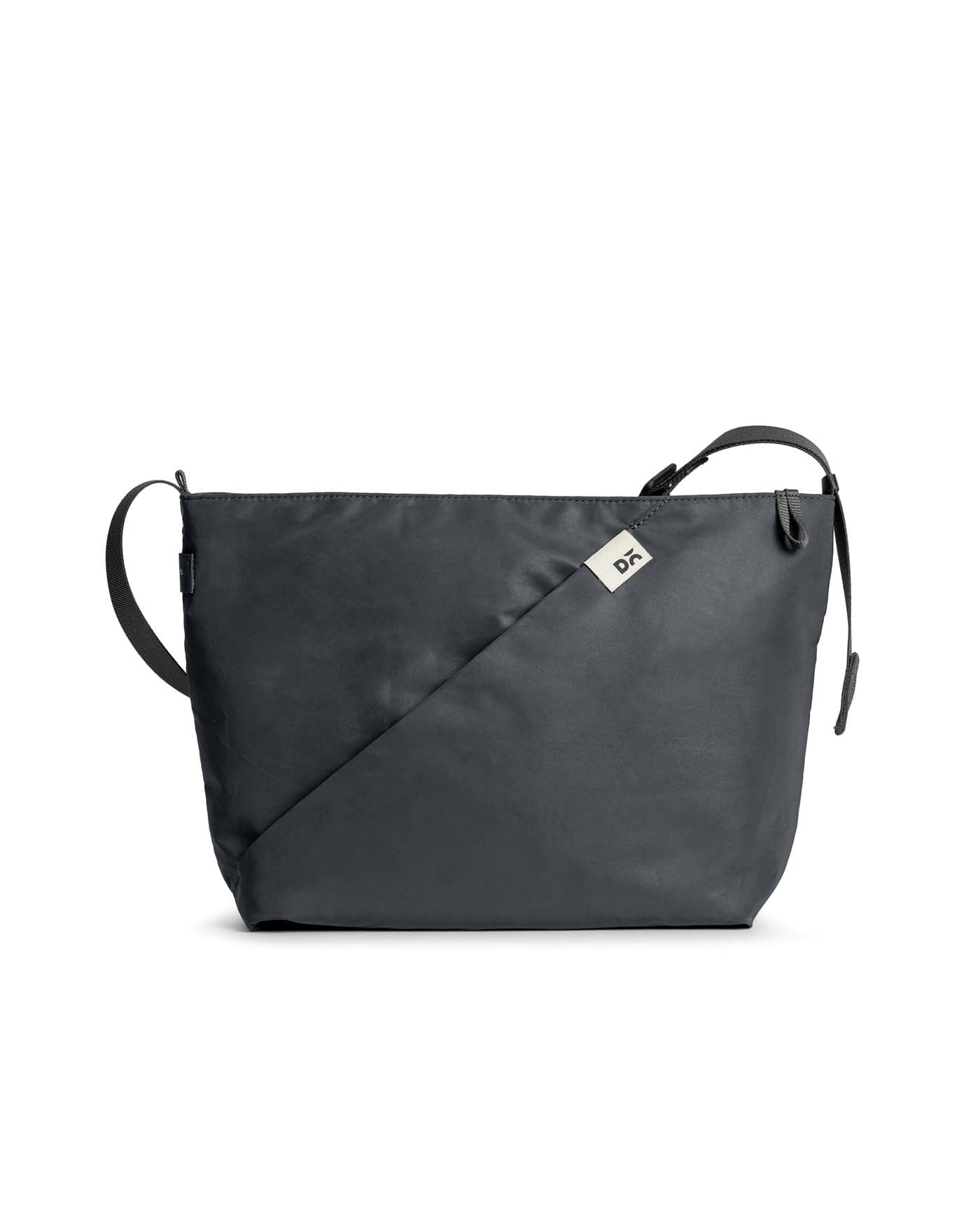 DailyObjects Joules Crossbody Bag For Girls, Men and Women| | One Spacious Main Zippered Compartment and Two Deep Slip Pockets | Detachable Strap - Dark Grey