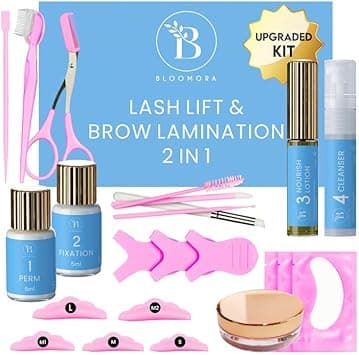Lash Lift Kit Brow Lamination Kit 2in1 Solution At Home Brow Lamination Kit Lash Lift DIY Perm Kit for Eyelashes and Brows Lasts 68 Weeks 15 Applications