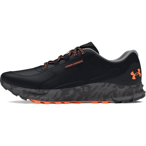 Under Armour Men's Charged Bandit Trail 3, (001) Black/Black/Orange Blast, 11.5, US