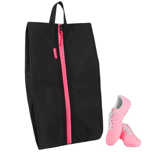 NUOLUTH Smell Proof Shoe Bags for Travel Sports Odor Resistant Waterproof Storage for Gym cyclingSoccer GolfShoe Bags Fits Girls Durable Zipper Closure