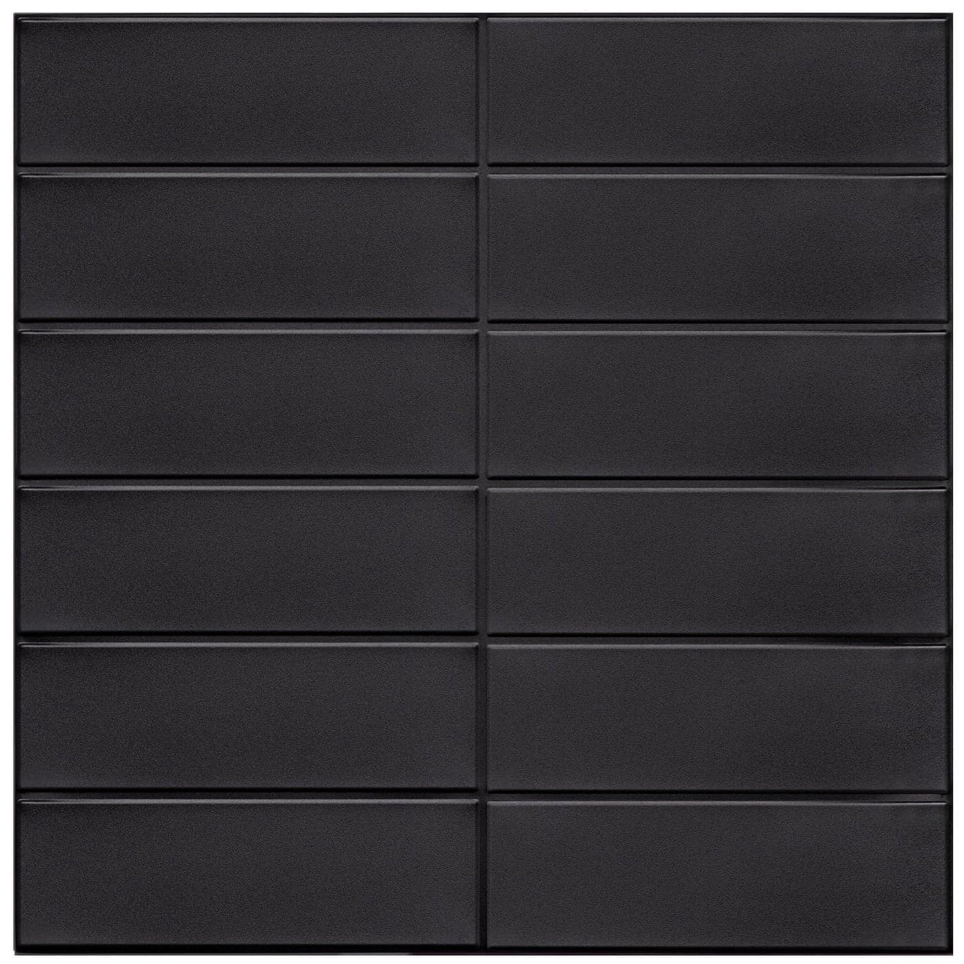 WoStick Self Adhesive Wall Tiles Black 3D Stick on Tiles Kitchen New Upgrade 305x305cm Large Full Size Peel and Stick Wall Tiles for Backsplash Kitchen and Bathroom 10SheetsPack
