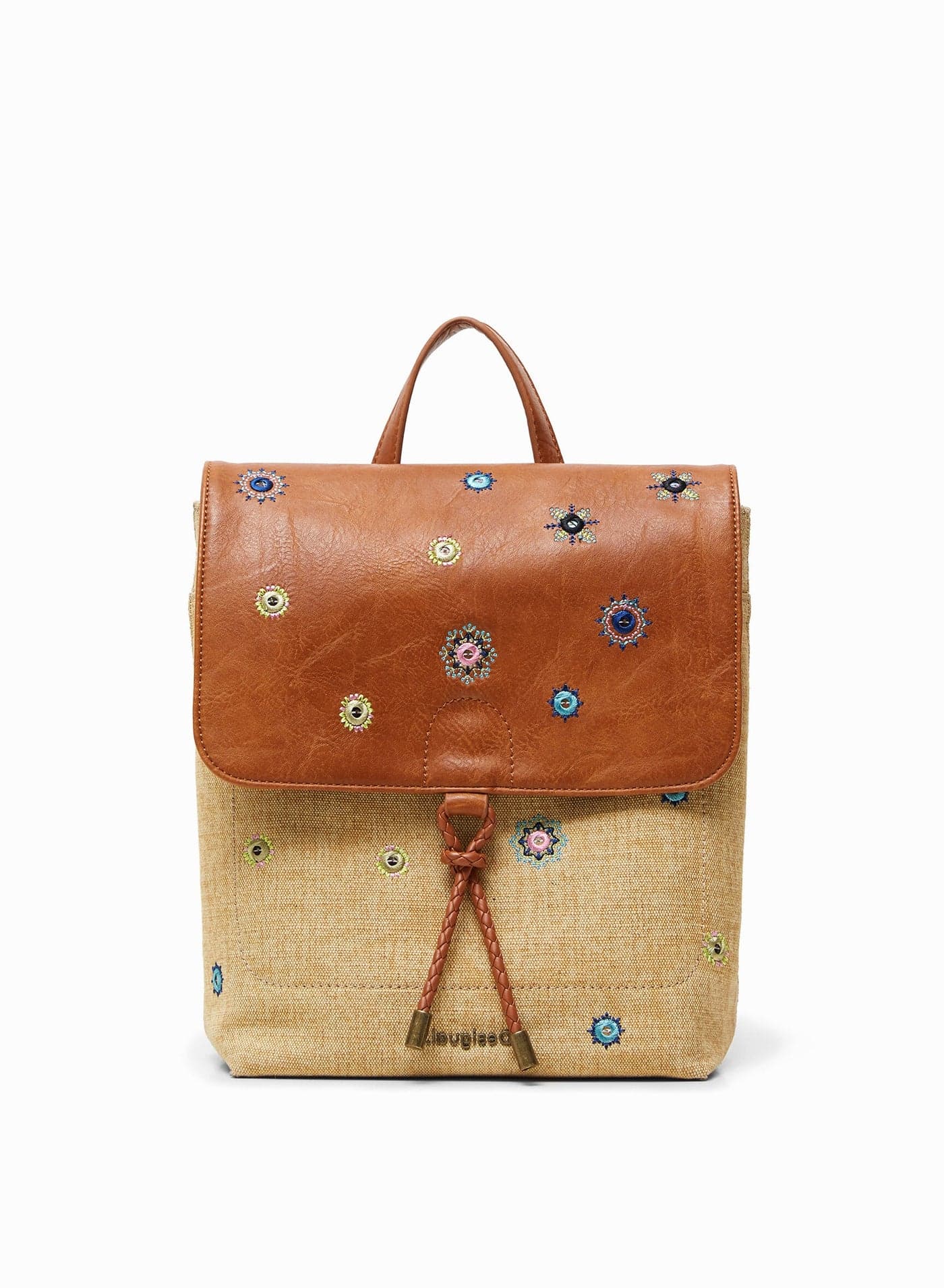 Desigual Mandala Canvas Backpack