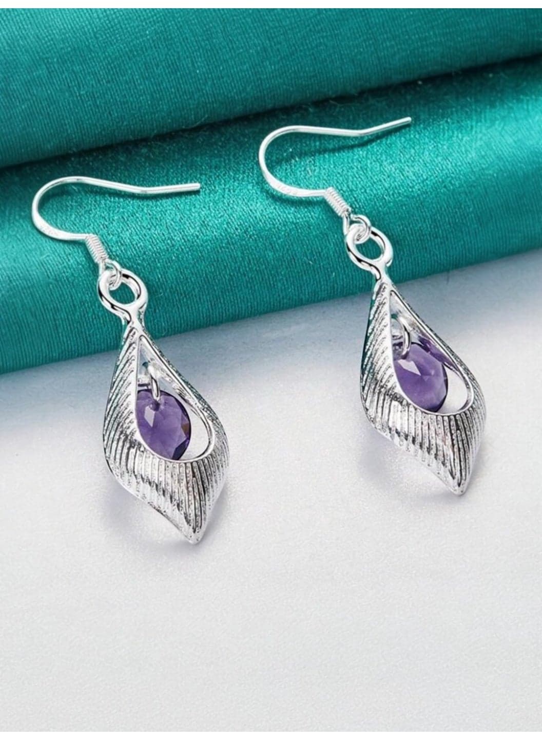 Elegant 925 Silver Plated Earrings For Women