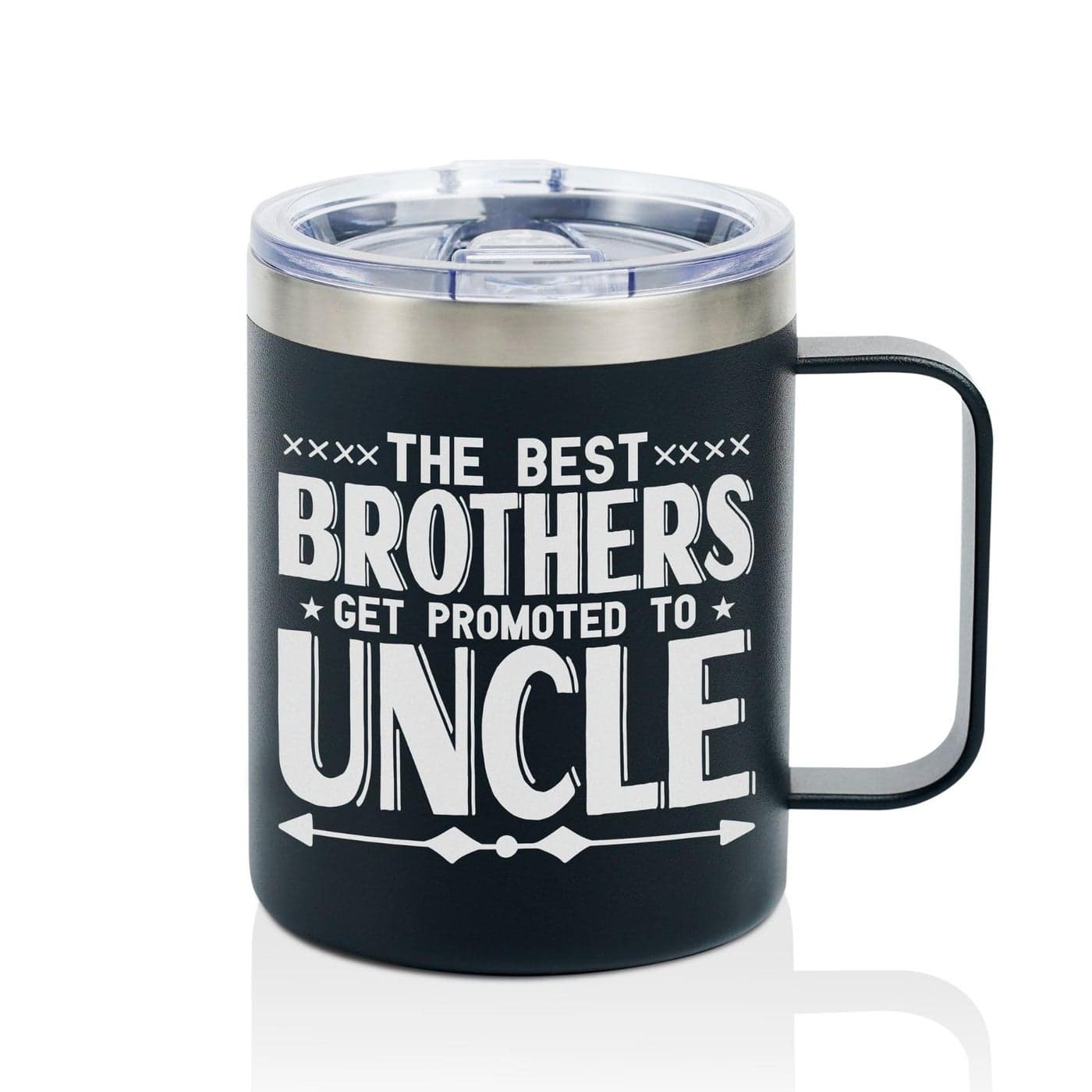 Onebttl Uncle Gifts Coffee Mug Presents from Niece Nephew for Birthday Christmas Travel Mug with Lid Stainless Steel 12oz350ml Brother Promoted to Uncle