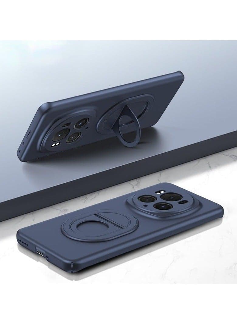 Case Compatible with Honor Magic 6 Pro Case, Metal Ring Bracket Strong Magnet Case Shockproof Magnetic Matte Hard Cover for Honor Magic 6 Pro
