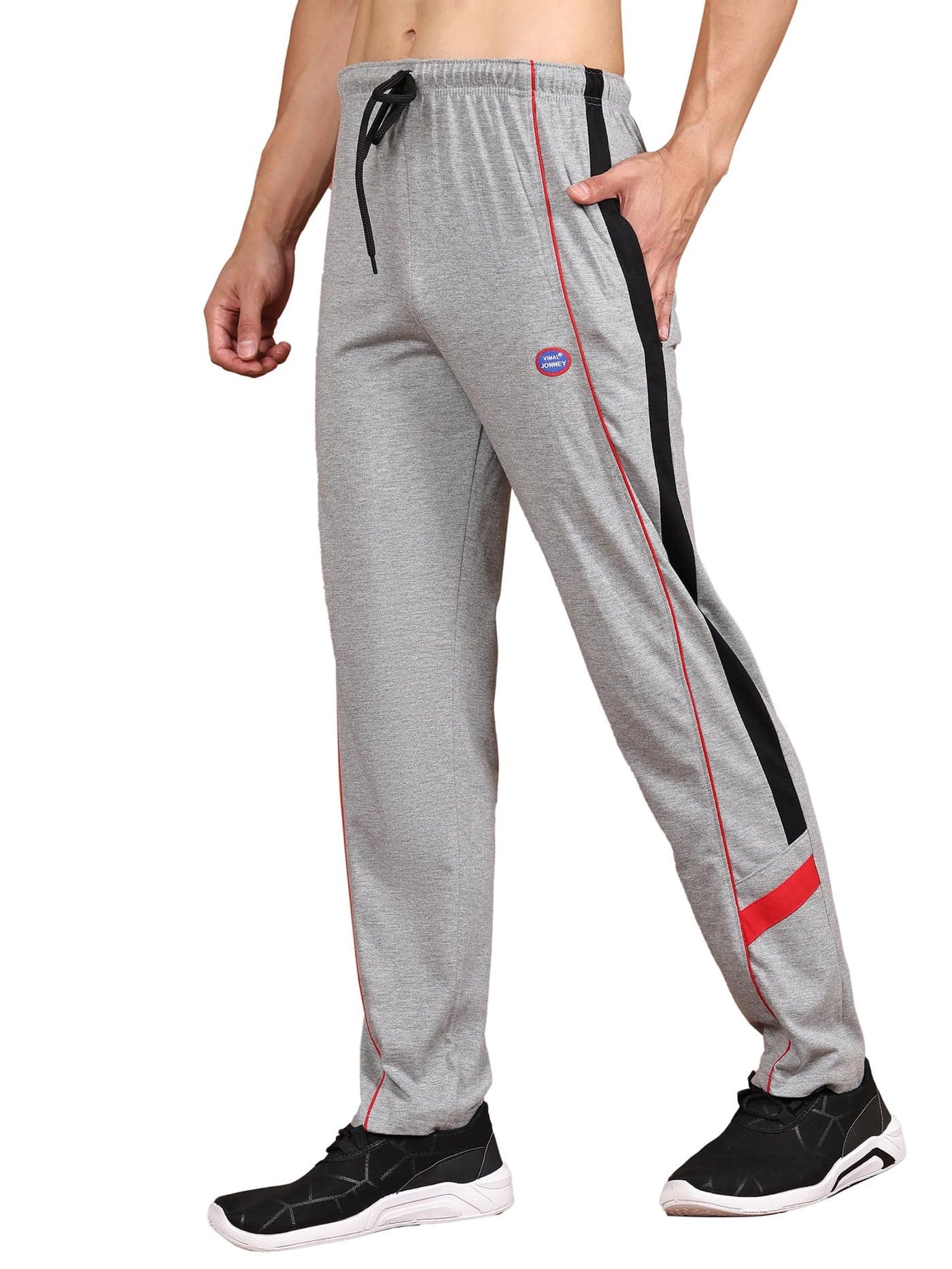 Mack JONNEY Men Regular Fit Trackpants Grey Medium Pack of 1-D7MELANGE01-M