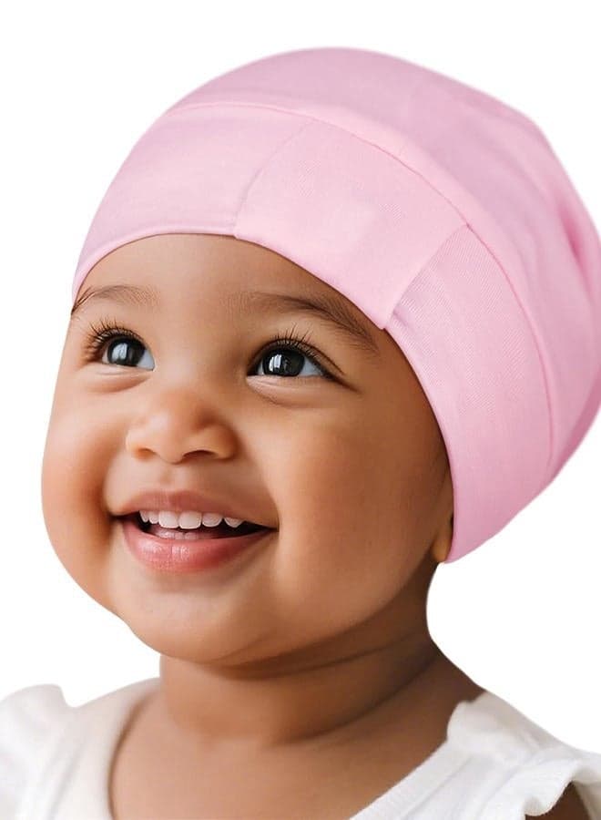 Satin Hair Bonnet for Sleeping, Silky No Frizzy for Curls Care, Adjustable Strap for Non-Slip, Dreadlocks Cap for Women&Men Pink