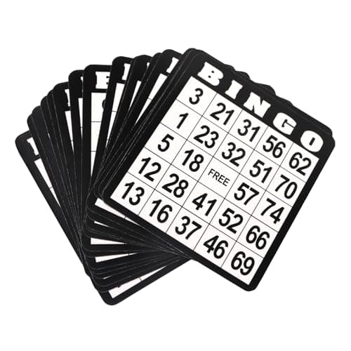 GSE Games Sports Expert 18Pack Bingo Game Cards with Easy Read Numbers Reusable Paper Bingo Sheets for FamilyFriend Parties