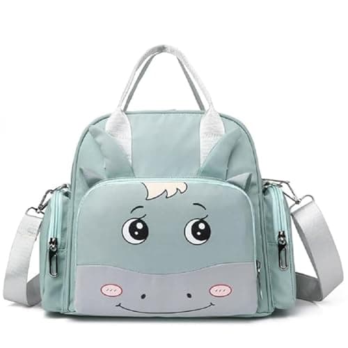 Winnies Diaper Tote Cum Backpack Maternity Bag for Moms | Stylish Lightweight Mother Bags with Zipper Closure & Adjustable Shoulder Strap | Baby Travel Organiser (Sky Blue)