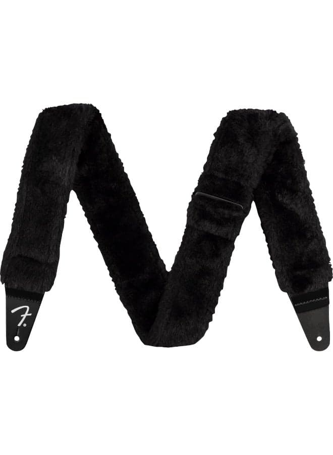 Fender Poodle Plush Black Guitar Strap