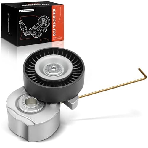 A-Premium Belt Tensioner Assembly with Pulley Compatible with Volvo S60 2011-2016 S80 V60 V70 XC60 XC70 XC90 & Land Rover LR2, Replace# 30777695, 31401286