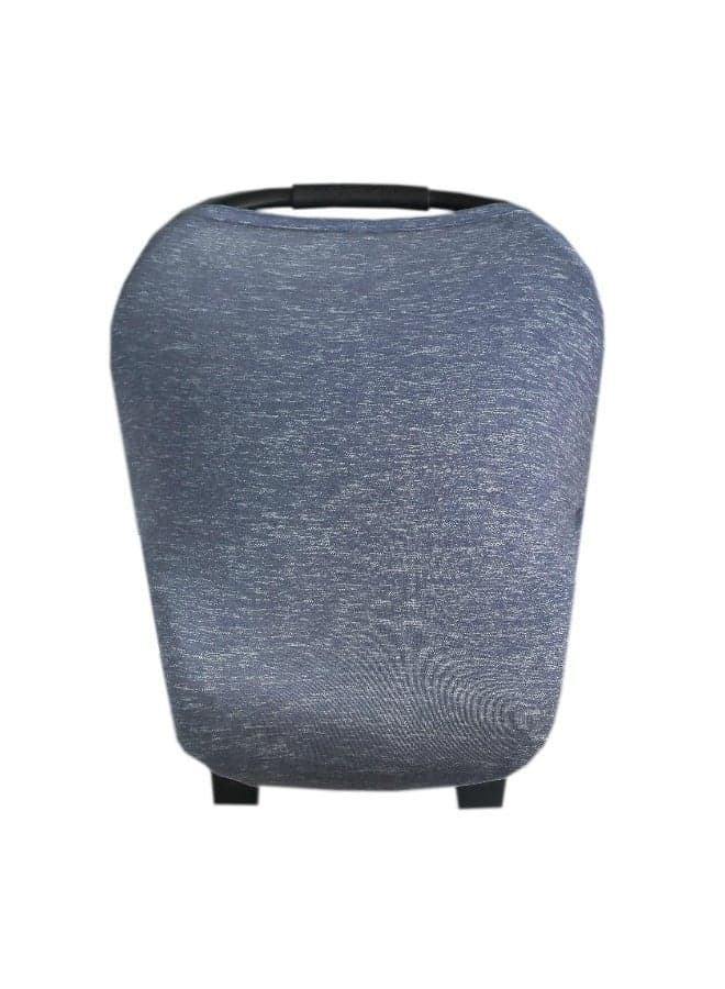 Copper Pearl Multi-Use Cover: Car Seat Covers, Nursing Cover, and Stroller Cover for Sun - Stretchy Fabric, All-Season Use, Stylish Designs, Easy Access for Moms - Denim