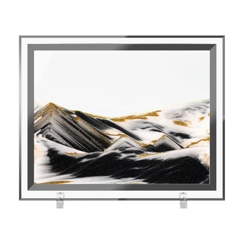 Coitak Moving Sand Art Picture, Dynamic Sand Picture, Golden Desktop Sand Art for Home Decor and Office