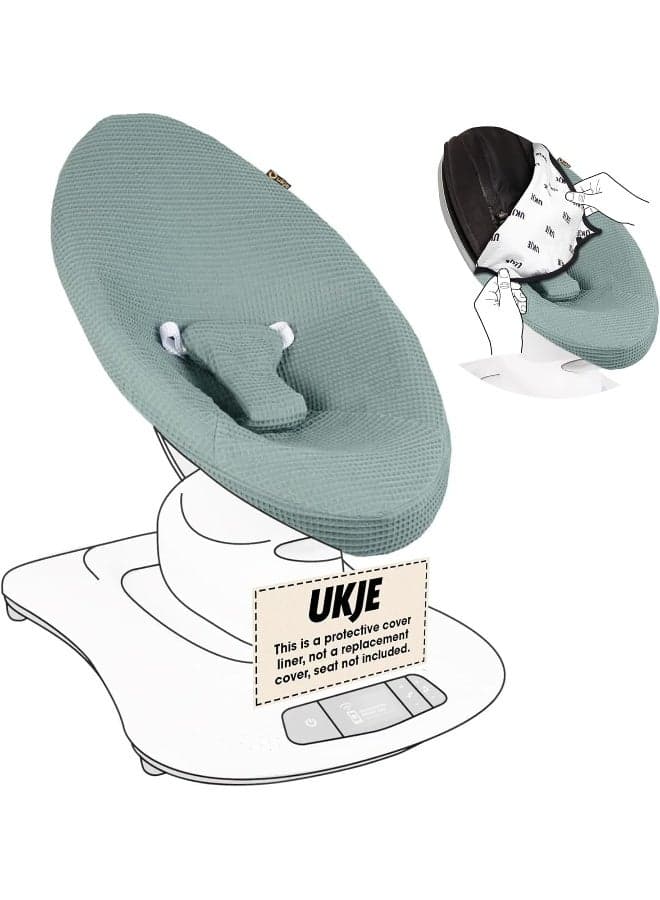UKJE Protective Baby Rocker Cover Liner - Compatible with Old Model Before 2022 MamaRoo 4 - Baby Swing Cover - Bouncer Cover - Jade