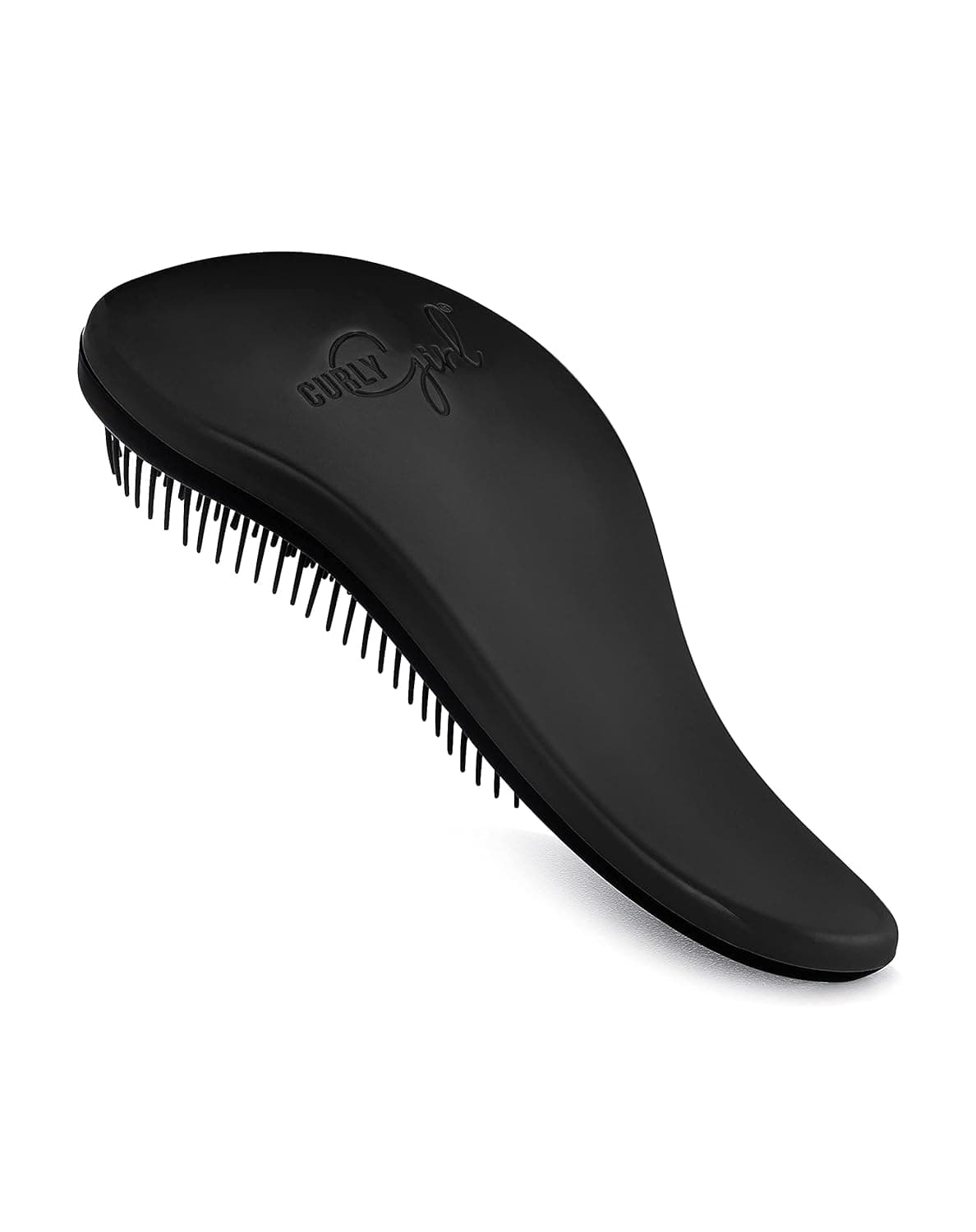Curly Girl Breeze Thru Detangling Brush Hair Detangler Hairbrush for Adults Kids Gets Rid of Tangles Knots in Natural Curly Straight Wet or Dry Hair Black