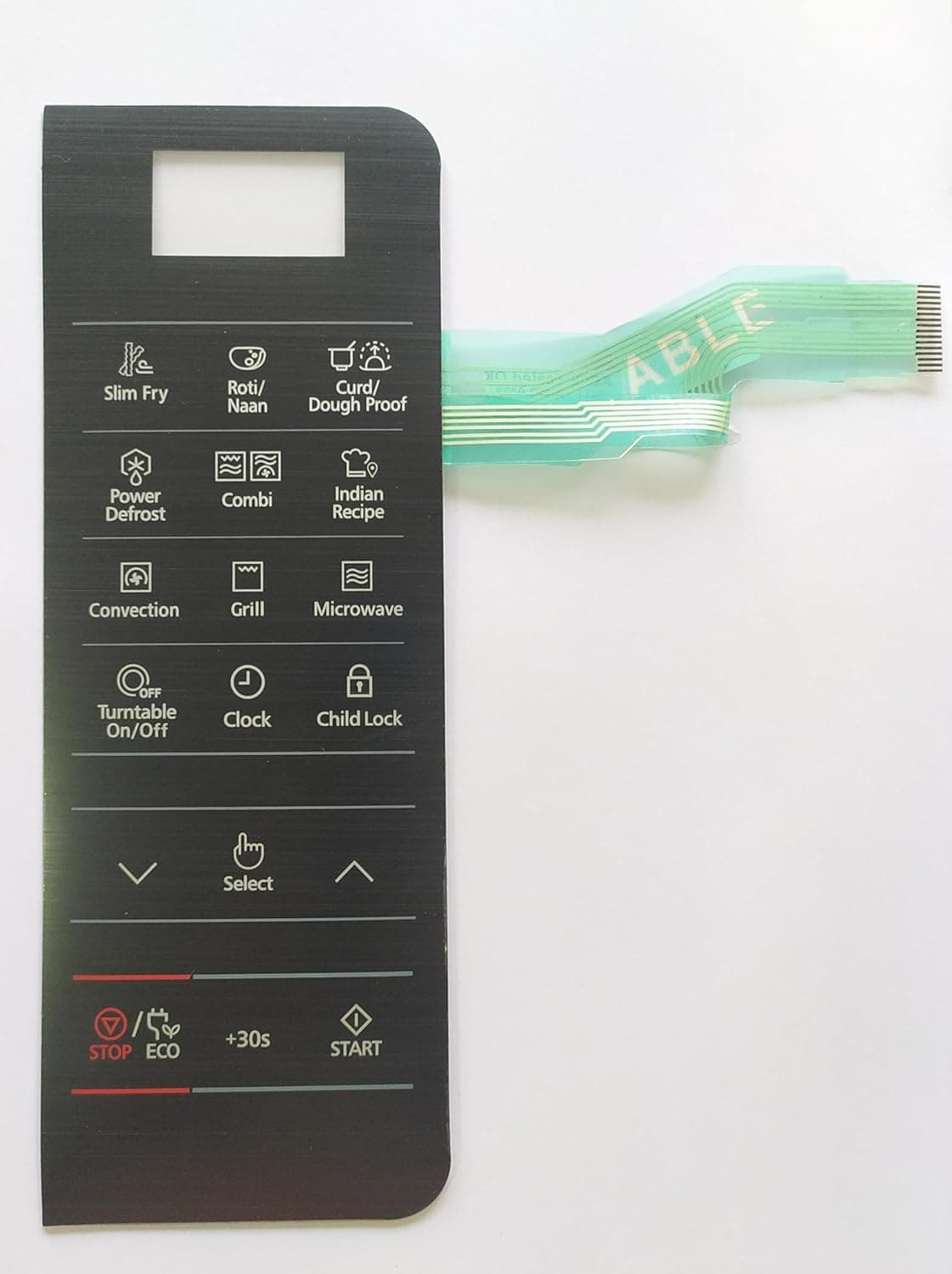 Able MC28H5033 Microwave Oven Membrane Keypad Black