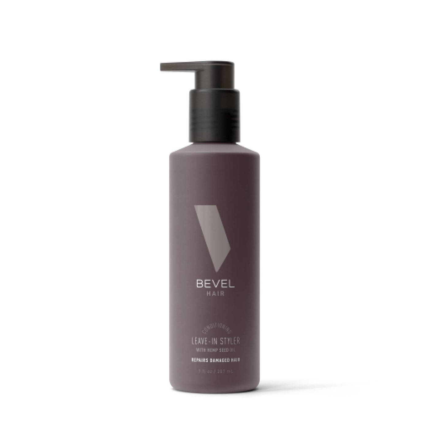 Bevel Leave In Conditioner for Men Curly Hair Conditioner with Hemp Seed Oil and Biotin Detangles Moisturizes and Strengthens Hair 7 Oz