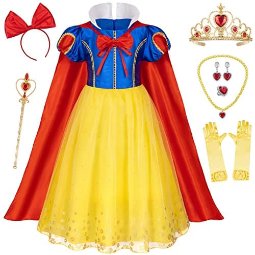 Princess Dress Costume for Toddler Girls Girls Birthday Halloween Cosplay Party with Accessories 10-11 Years (150cm)
