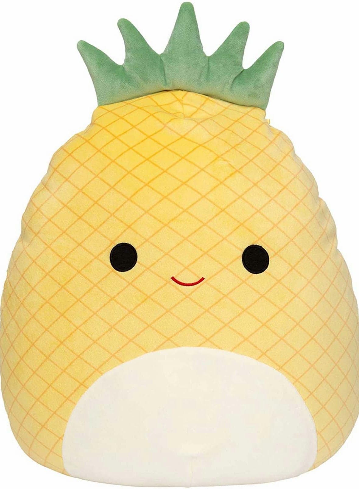 Ultra Soft Pineapple Plush Pillow - Adorable Fluffy Stuffed Toy for Kids Adults - Perfect Gift for Girls, Boys Girlfriends - Cozy Cotton Cushion for Bedroom, Living Room Office Decor