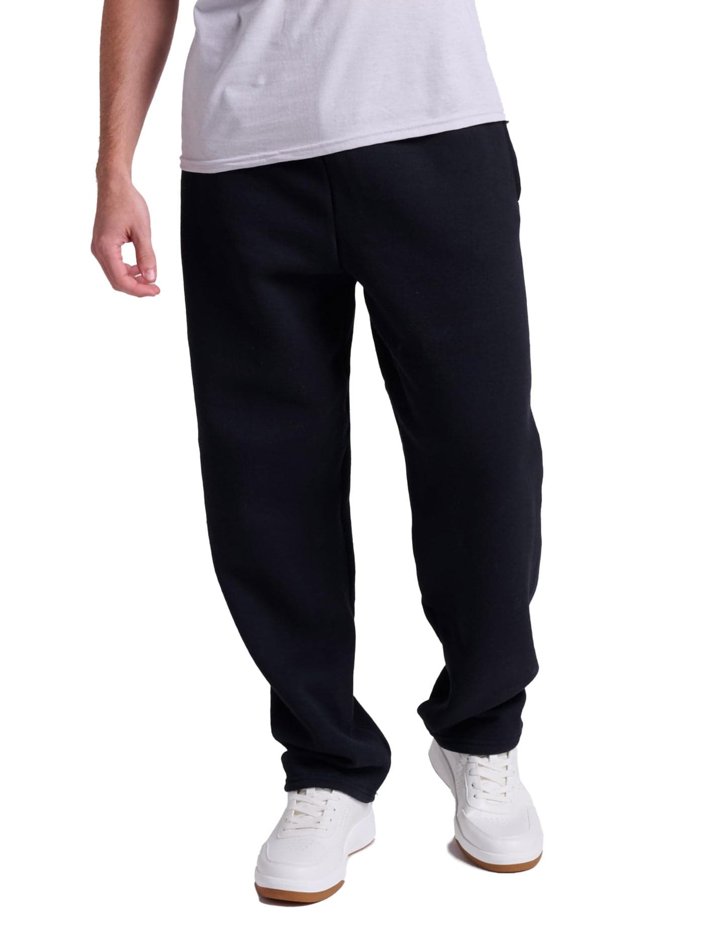 Russell Athletic Men's Dr-Power Fleece Open Bottom Pocket Pant, Black, X-Large