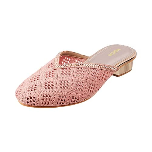 Mochi Womens Synthetic Pink Slip Ons (Size (5 UK (38 EU))
