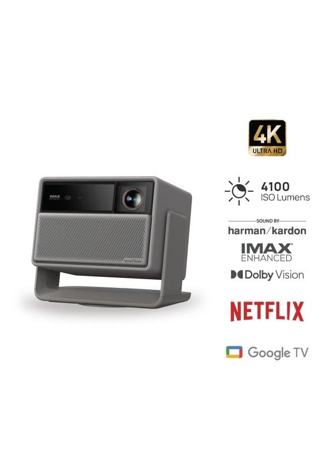 Horizon 20 Pro | 4K RGB Triple Laser Projector, Up to 200" Screen Size, 4100 ISO Lumens, 240Hz Gaming, Google TV Built-in, HDR10, 2X 12W Harman/Kardon Speakers, Premium Home Entertainment