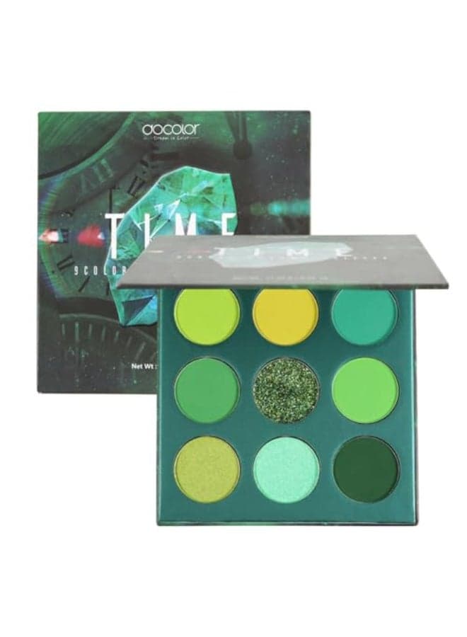 docolor Eyeshadow Palette 9 Colors Green Eyeshadow Gemstone Shadow Palette Highly Pigmented Mattes Shimmers Naked Smokey Glitter Cream Colorful PowderLong Lasting Waterproof Makeup Palette