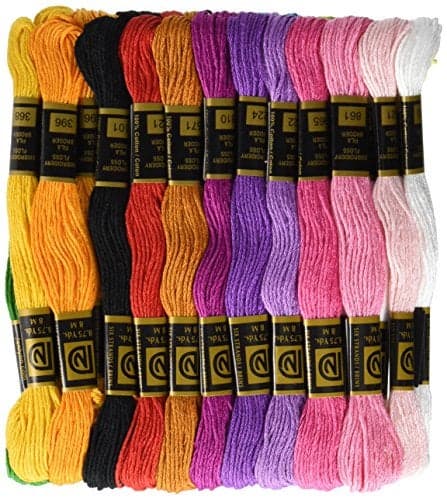 Janlynn Cotton Embroidery Floss Pack 8.7 Yards 36/Pkg-Pastel Colors