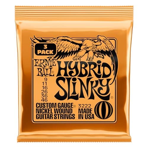 EBL*3222 (Nickel Hybrid Slinky Electric Guitar Strings 3-Pack 9-46)