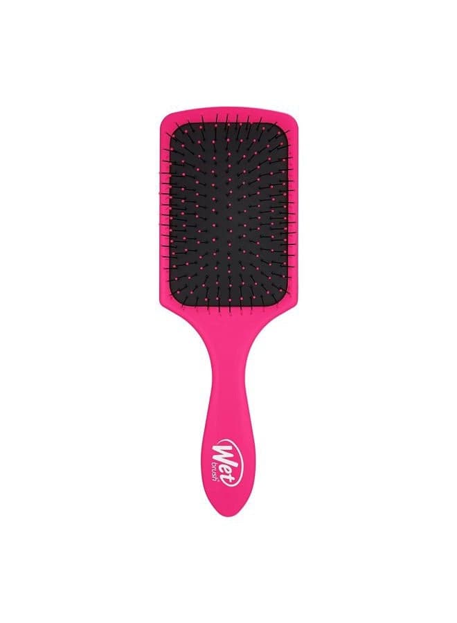Paddle Detangler Hair Brush, Pink - Ultra-Soft IntelliFlex Bristles with AquaVent Design – Great For Hair Treatments - Pain-Free Brush For Women, Men, Wet Dry Damaged Hair