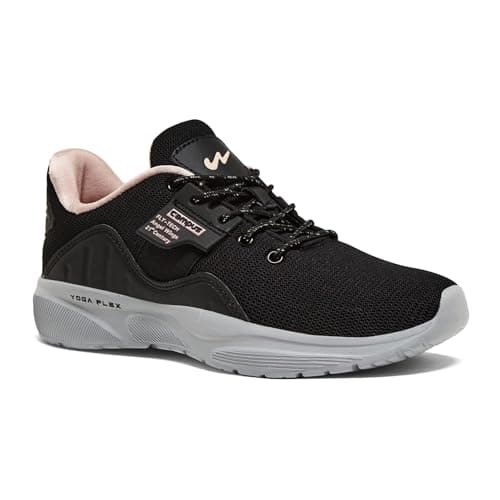 Campus Women's Claire BLK/Peach Running Shoes - 6UK/India Claire