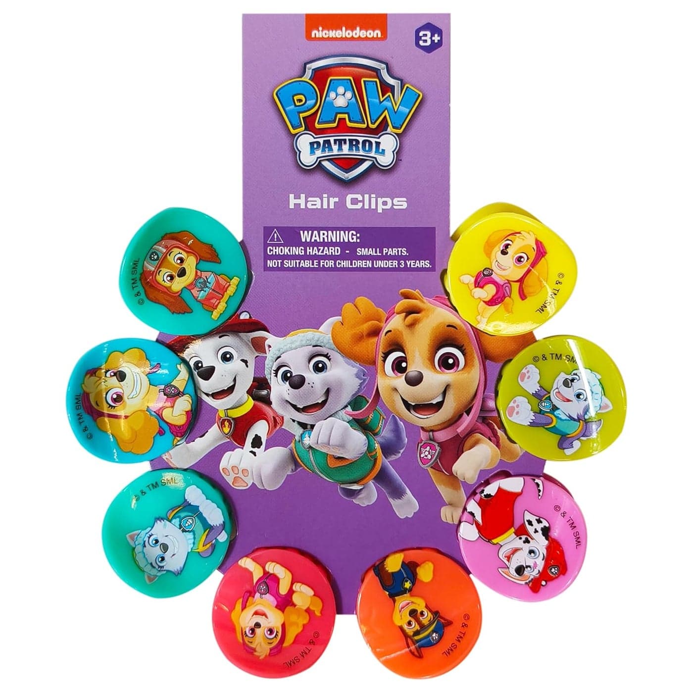 LUV HER Paw Patrol Girls Butterfly Hair Clips 8 Cute Hair Clips with Small Soft Claw Clips for Every Occasion Multi Color with Your Favorite Paw Patrol Characters Ages 3
