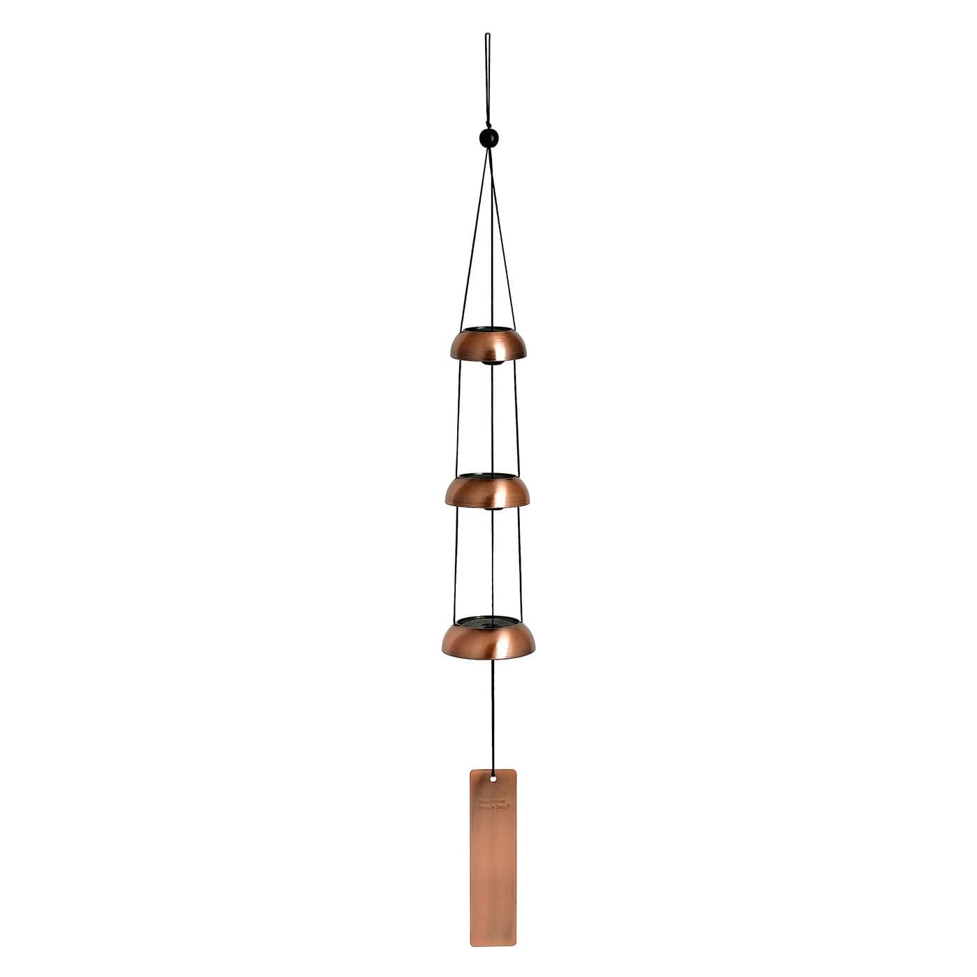 Woodstock Chimes Signature Collection Woodstock Temple Bells Trio 24 Copper Wind Bells for Outdoor Patio Home or Garden Dcor TB3C