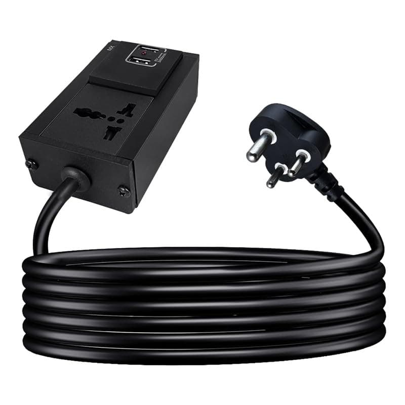 MX Single Socket Extension Board with 30 Meter Heavy Duty Long Wire Cord Use to Exetend Power Socket 2500W 10A Wire Extender with Plug Perent (20 Mtr, Universal Socket + 95W USB-C + USB-A)