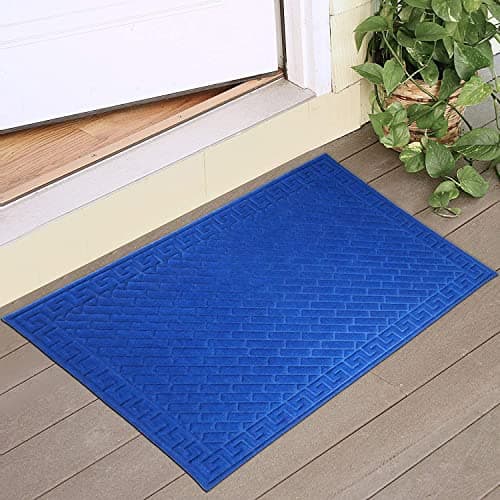 HOKIPO Runner Mat 60X90cm Polypropylene Outdoor mat for Entrance, Welcome mat Floor mat, Blue (IN526)