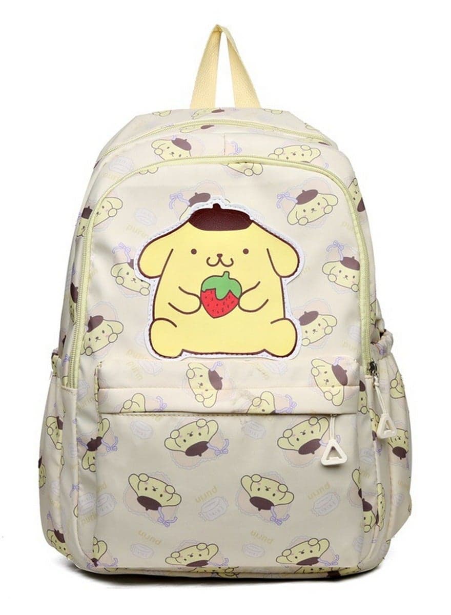 PompomPurin Backpack for School Kids Backpack Laptop Backpack School Bag Cute Anime Backpack for Girls Boys