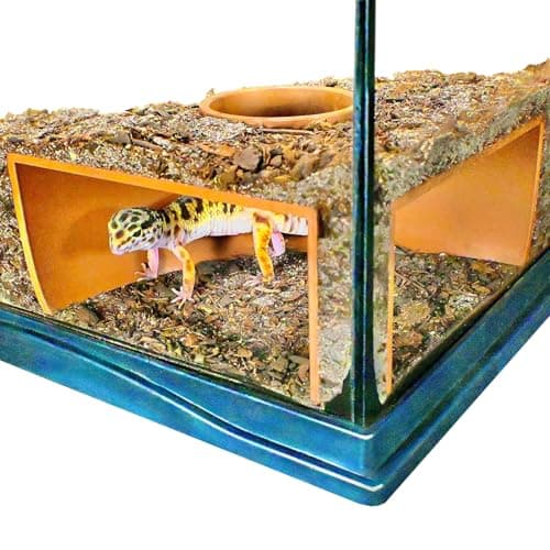 Reptile Corner Underground Cave Viewing Hide Hognose Snake Corn Snake Leopard Gecko Hideout Reptile Habitat Tank Enrichment Decor Decoration Accessories Supplies Toys Ornaments
