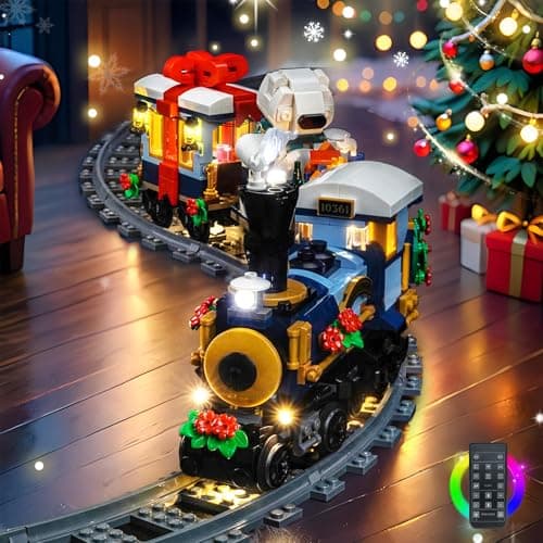 LocoLee Light kit Compatible with Lego 10361 Holiday Express Train No Model Only Light LED Lighting Accessories Compatible with Lego 10361 RC Version