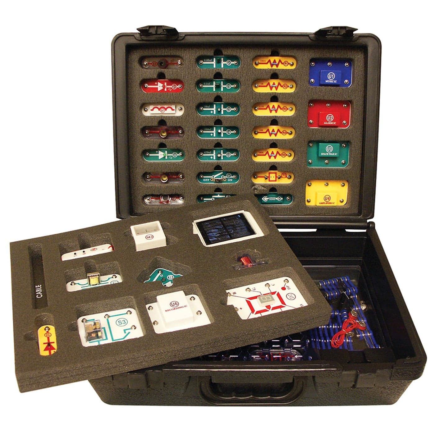Snap Circuits Extreme SC750R Electronics Exploration Kit Student Training Program with Student Study Guide Perfect for STEM Curriculum
