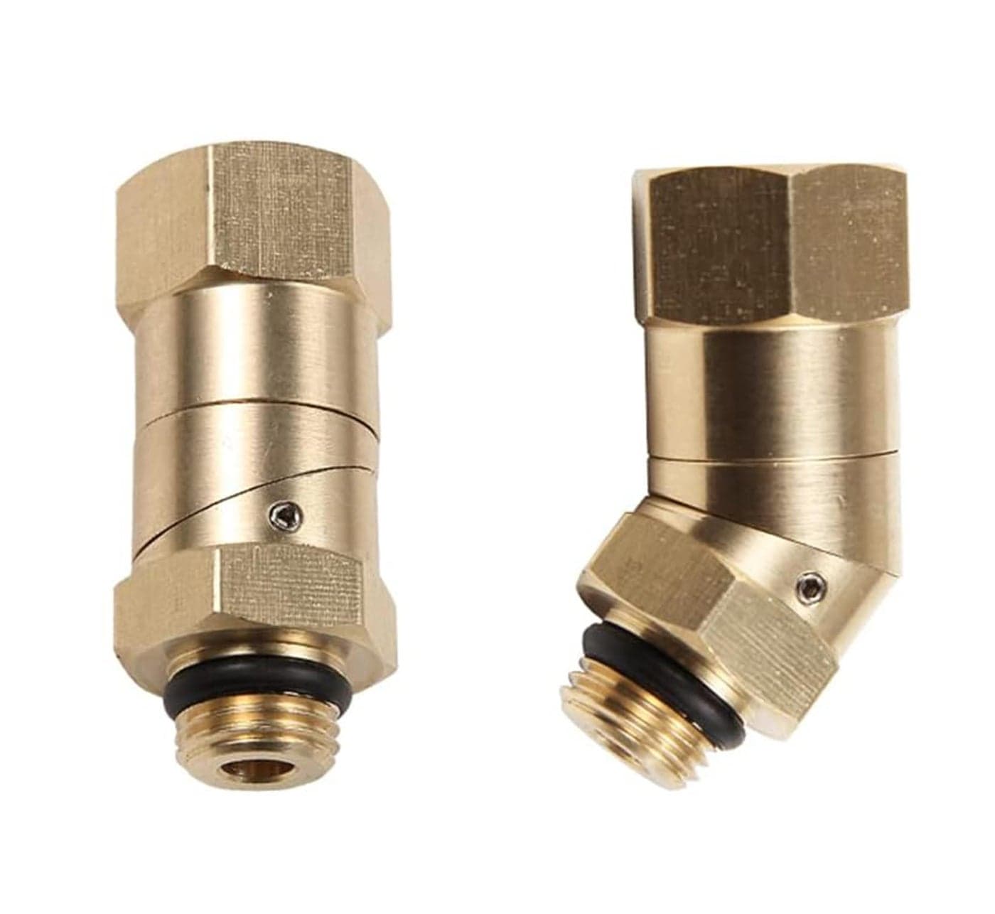 JPT 45° Adjustable Pivot Coupler with 360° Rotating Nozzle Head, High-Pressure Washer Adapter, M14 Thread, Compatible with 4500 PSI Pressure Washers