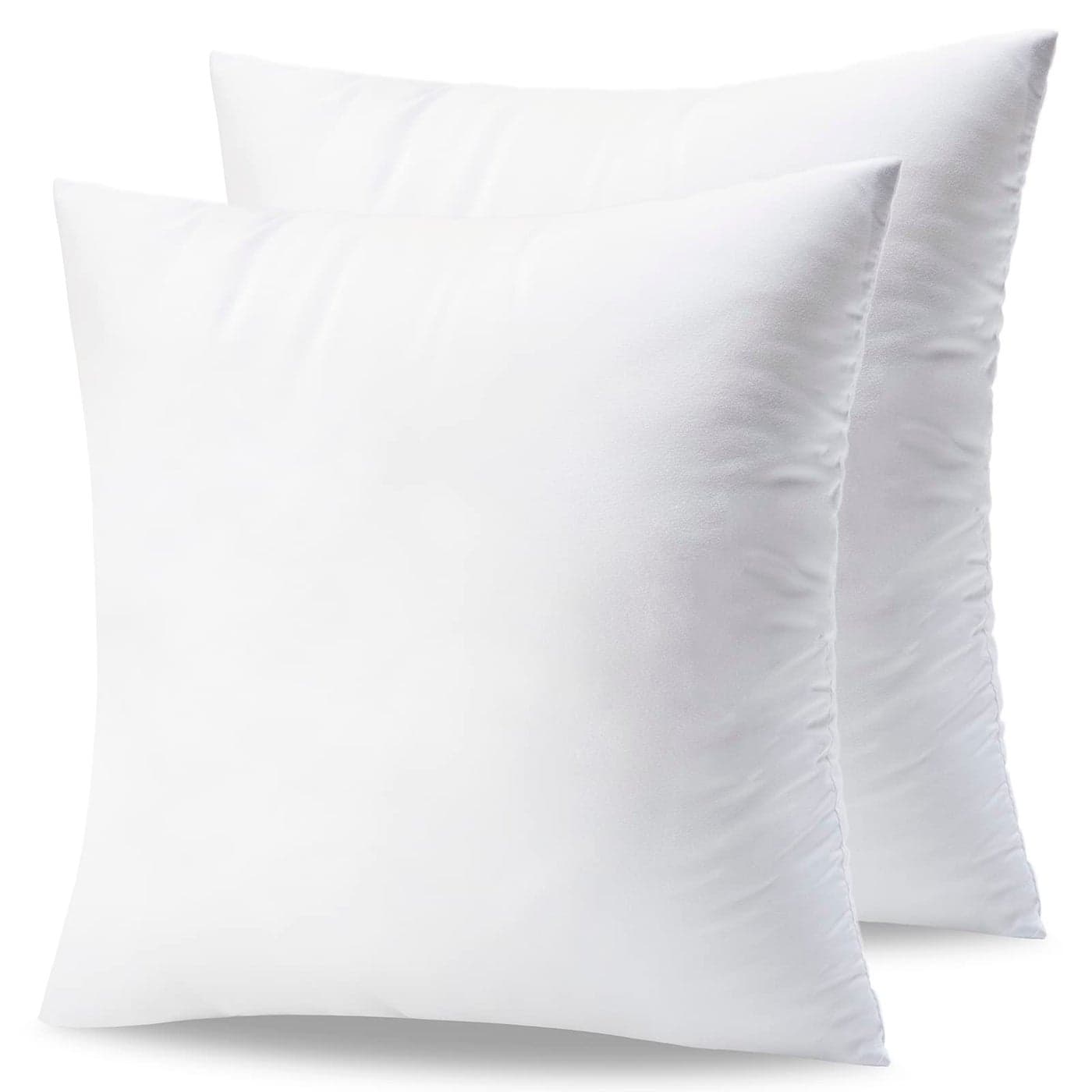 Phantoscope Pillow Inserts 100 Virgin Fiber Hypoallergenic Polyester Throw Pillow Inserts Square Pillows for Couch Sofa Bed 20x20 Inch Pack of 2