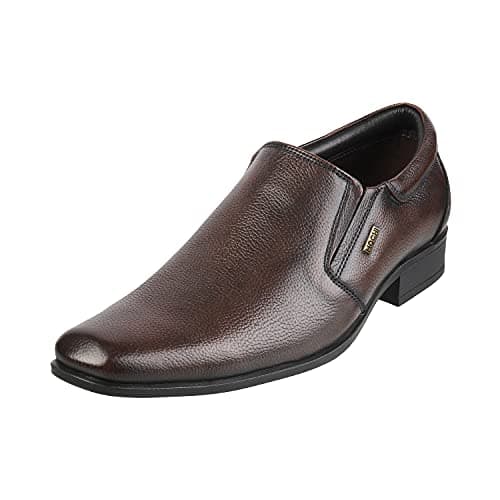 Mochi Mens Leather Brown Mocassin (Size (6 UK (40 EU))
