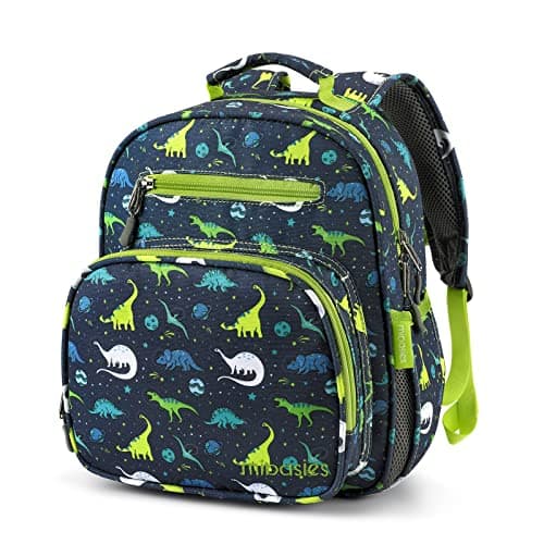 mibasies Toddler Backpack for Boys 2-4: Cute Kids Backpacks Boys - Preschool Kindergarten Backpack - Galaxy Dinosaur