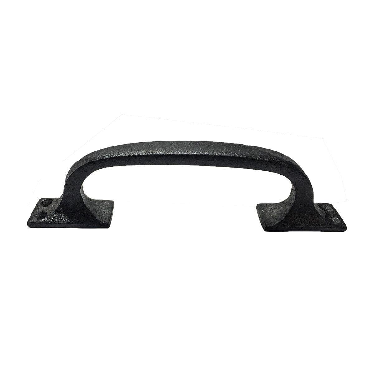 Renovators Supply Manufacturing Cabinet Handles 6 in Black Wrought Iron Drawer PullsKitchen Cabinet Handles with Mounting Hardware
