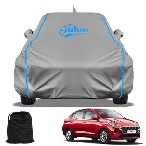 GARREGE Aura Car Cover Waterproof with Free Bag and All Weather for Car Cover,100% Waterproof Outdoor Car Covers Rain Snow UV Dust Protection. Custom Fit, Grey